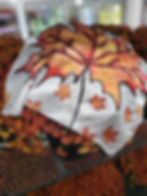 The Maple Leaf One 50x50cm with autumn leaf design