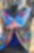 Colorful abstract floral textile, The Maple Leaf One