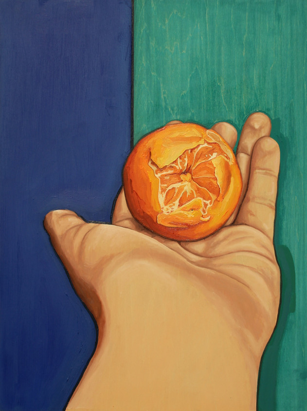 Riverside Nectar, Oil on Wooden Panel, 42 x 29.7 cm, 2021