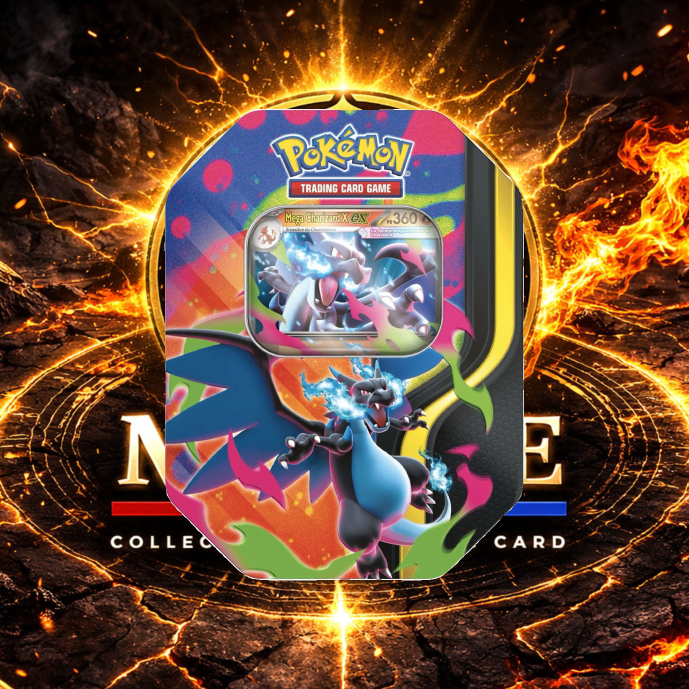 Tin da Collezione Febbraio 2026 Mega Charizard X ex (IT)