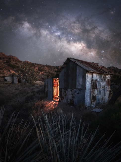 Mojave Desert Astrophotography Milky Way Ghost Town