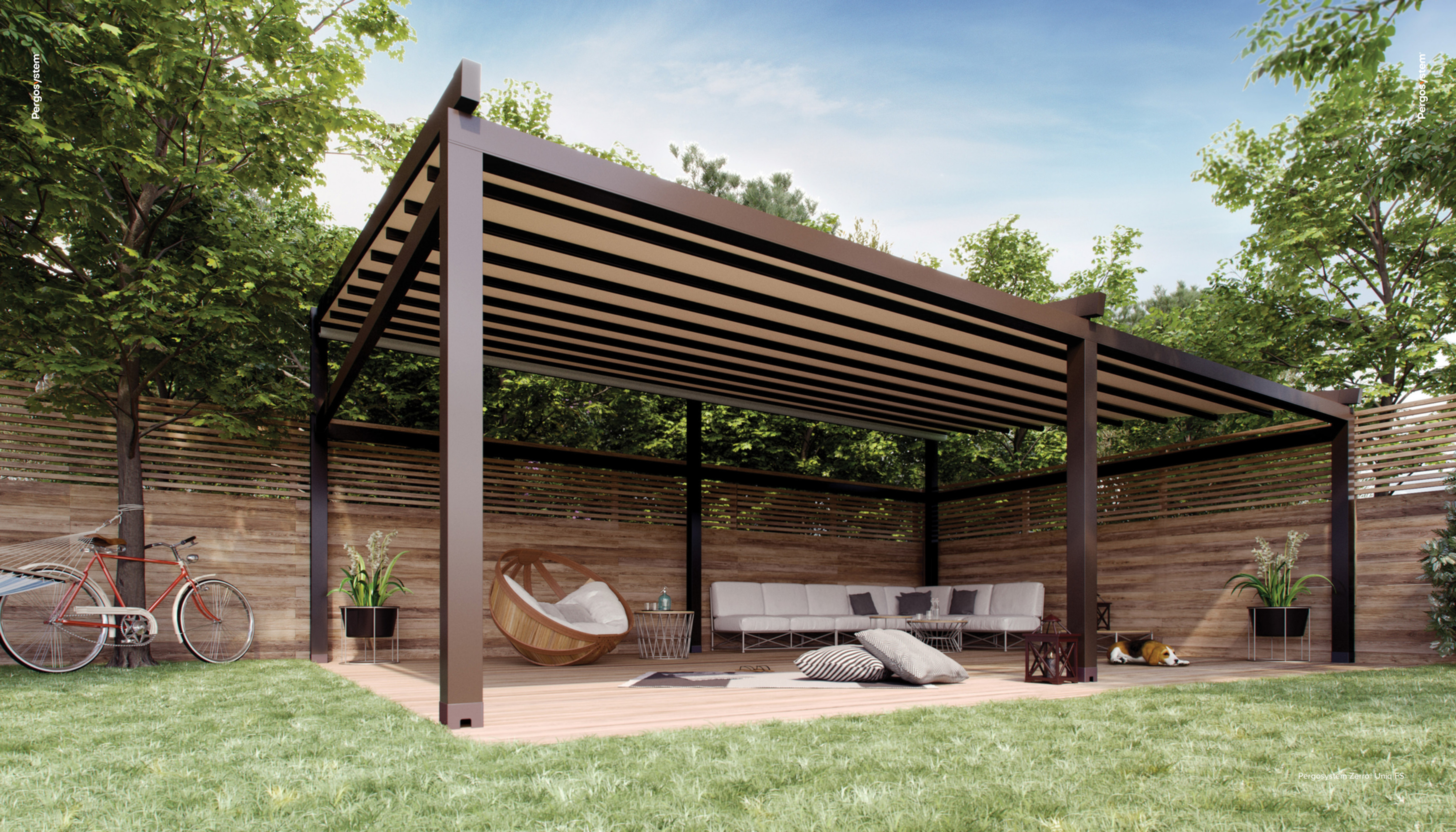 Pergola with Front and Rear columns