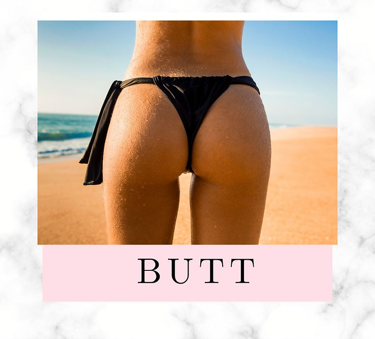 Hair removal on butt