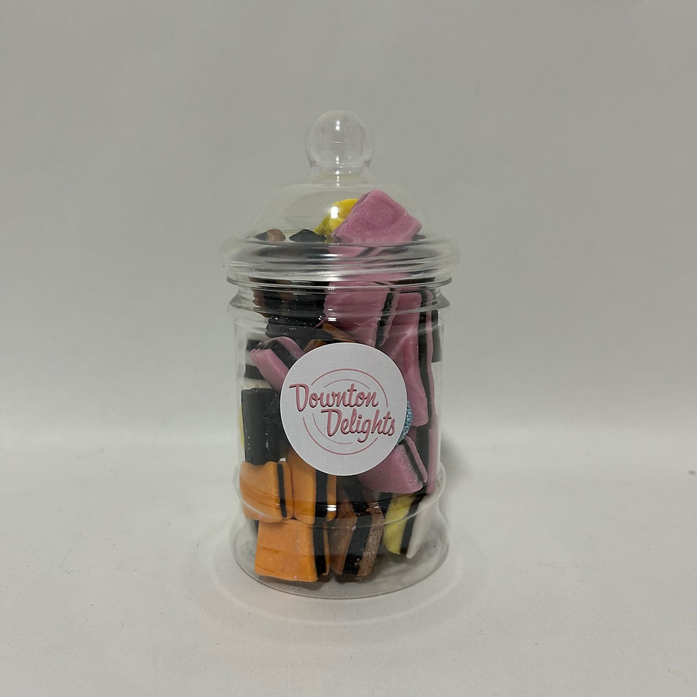 Liquorice Allsorts Mini Sweet Jar Downton Delights