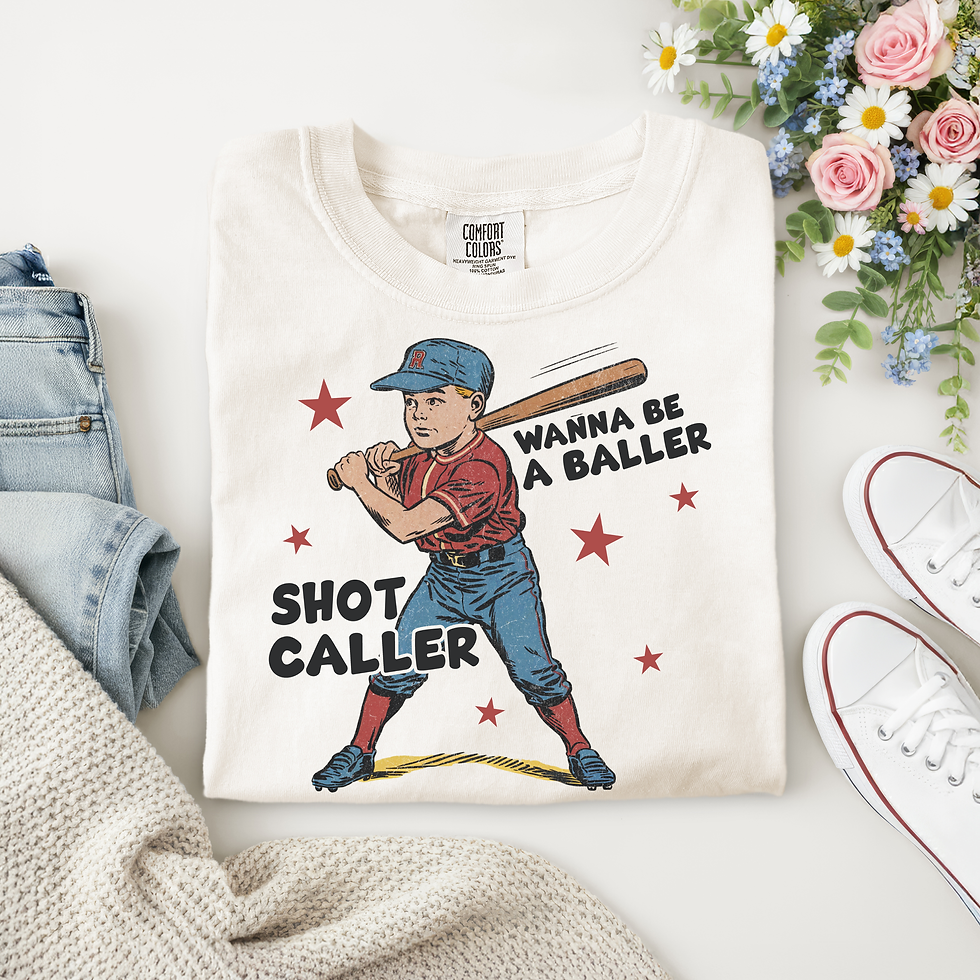 Vintage Baseball Baller Tee – Retro Kid Player Graphic Shirt for Game Day