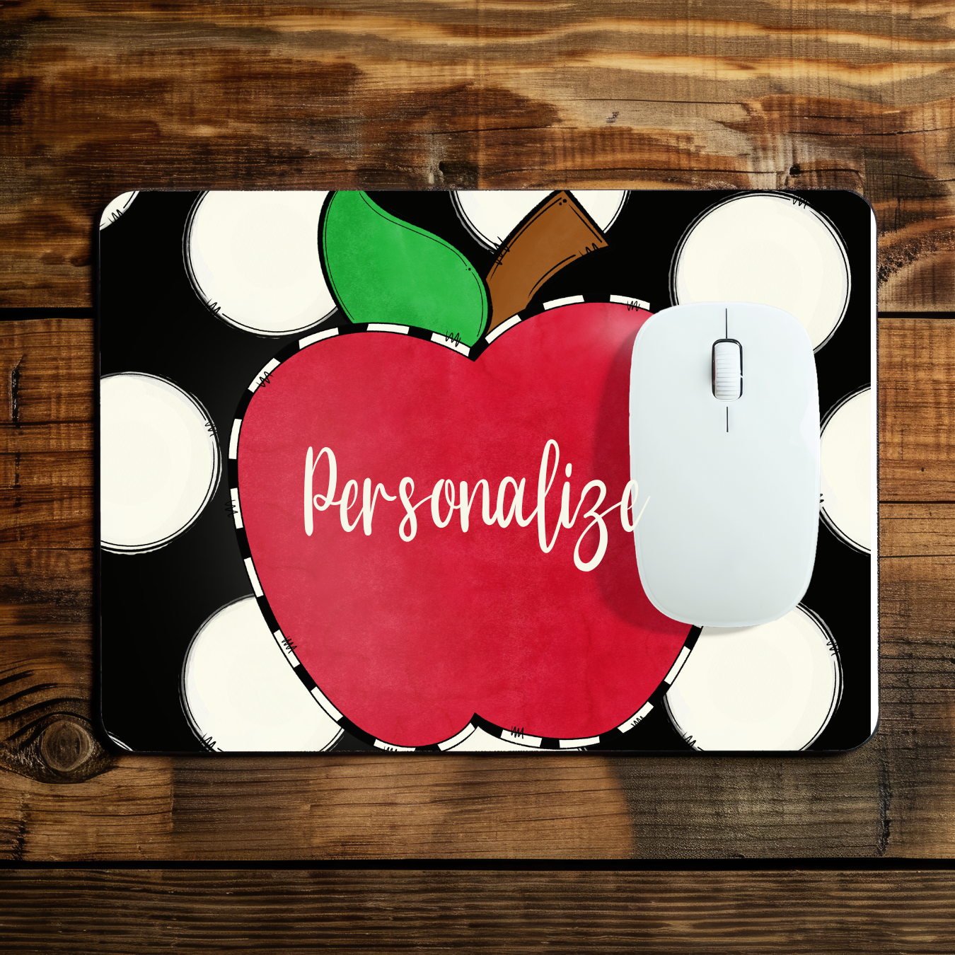 Personalized Apple Teacher Mouse Pad | Teacher Gift | Back to School