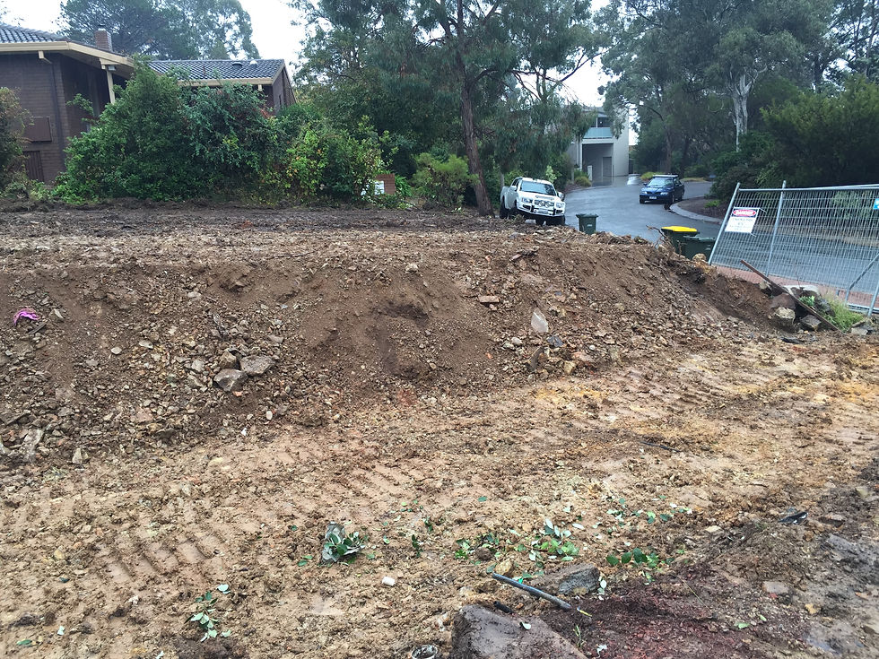 Ready for surveyor to peg out