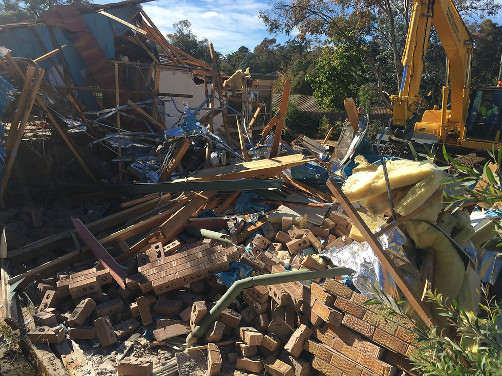 Demolition of Mr Fluffy house ACT