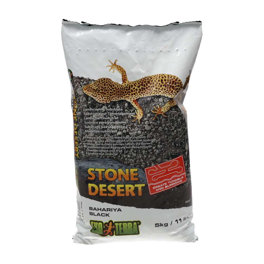 exo terra Stone Desert Substrate BLACK 5kg