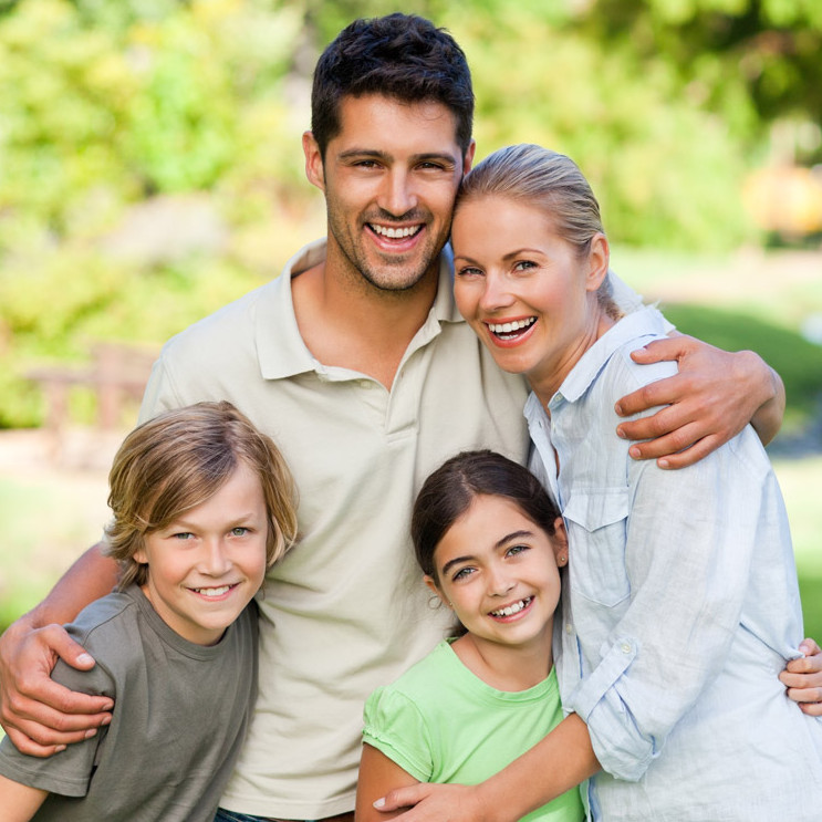 Happy Family Outdoors