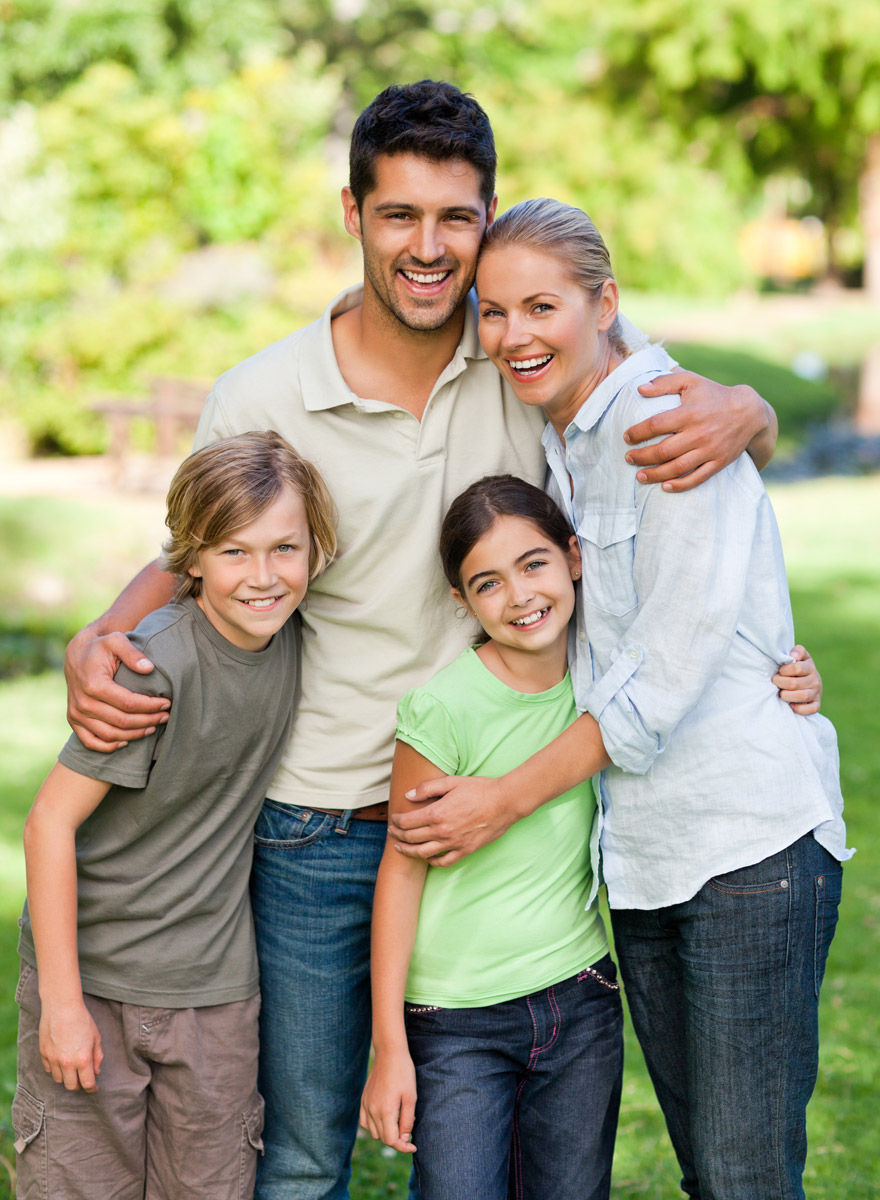 Happy Family Outdoors