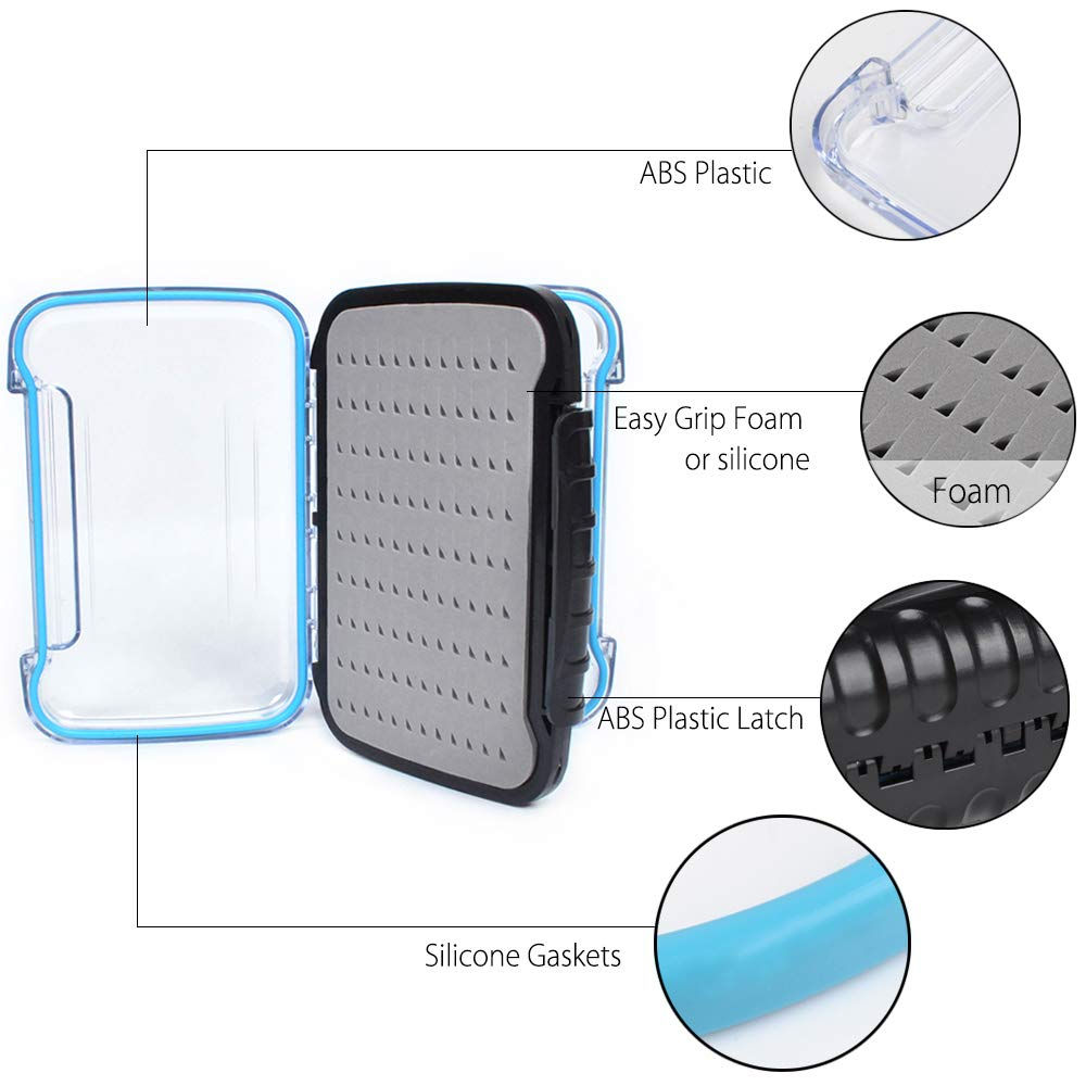100%Waterproof Double Sided Fly Fishing Box