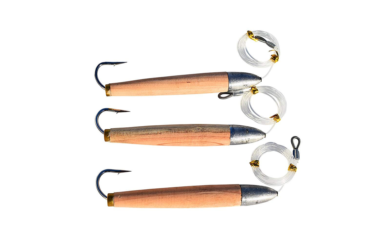 Rigged Cedar Plug Saltwater Fishing Lures