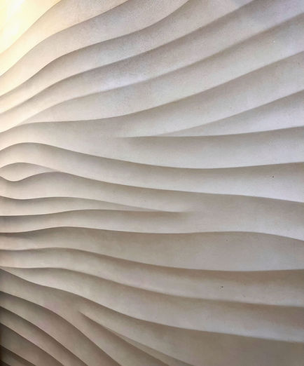 Sculptural Panel in Flow detailed