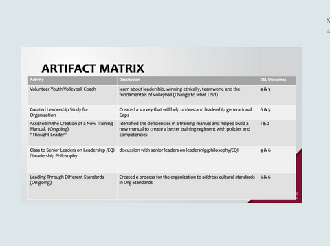 Artifact Overview