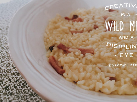 Risotto cremoso bitto D.O.P. e Speck