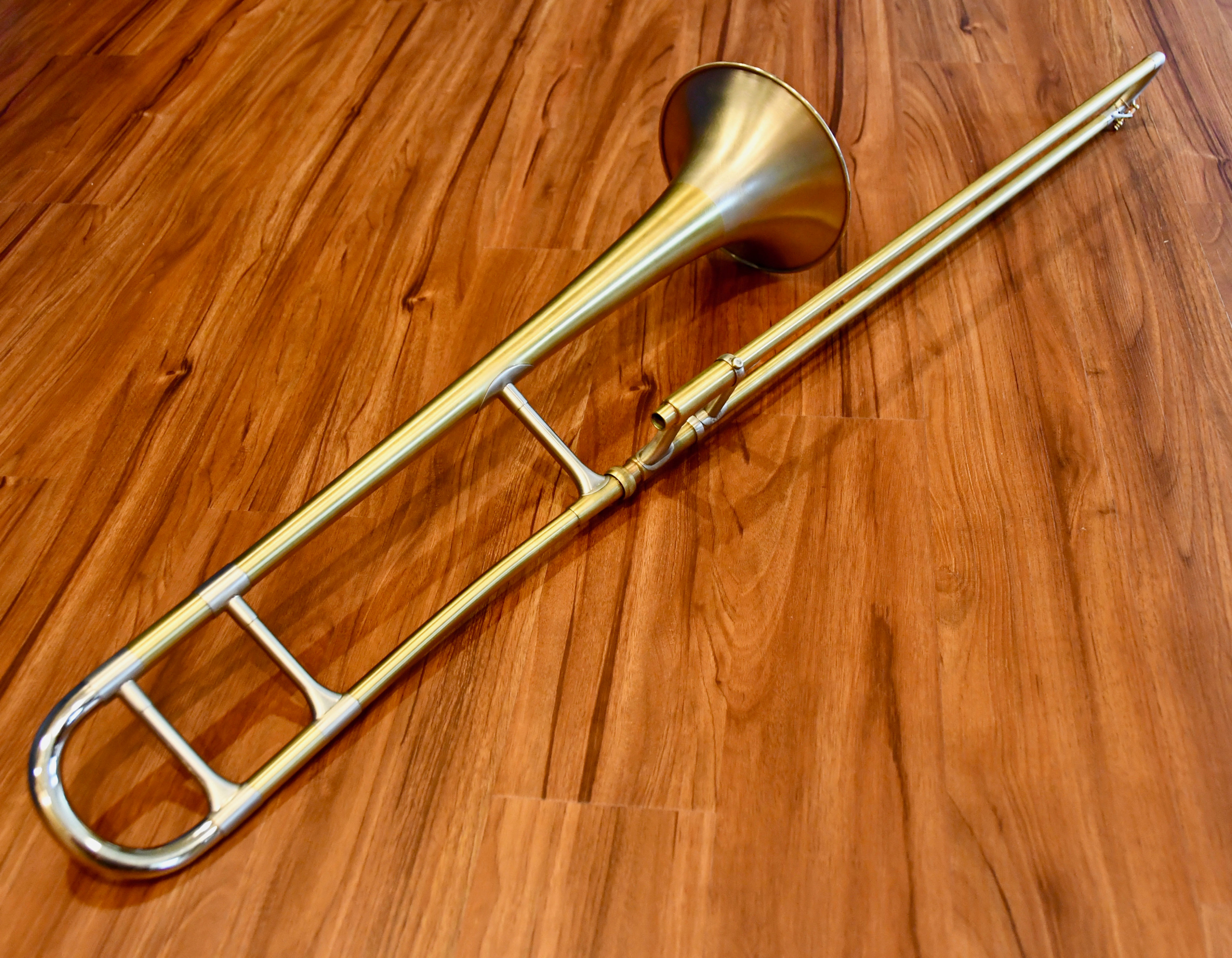 Sold -- Vintage Olds Studio Trombone – Refurbished, Custom Brushed Finish