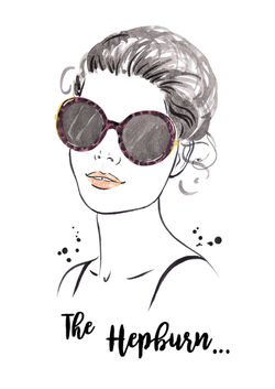 Fashion portrait for sunglasses