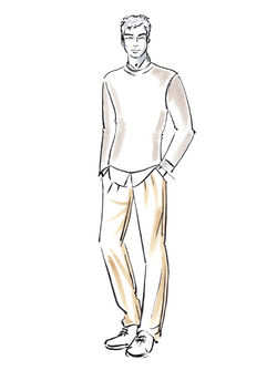 Beige Fashion Illustration