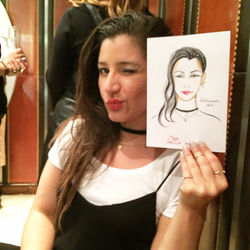 Live illustration at Wella