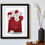 Thumbnail: Cartier Shopping Bag with Roses - unframed print