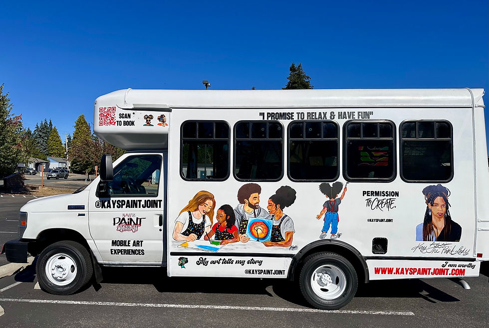 Driver Side of Mobile Art Bus
