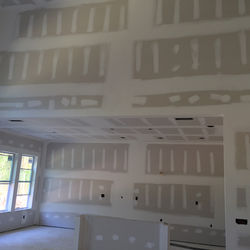 Hung up Sheetrock and Drywall Mud