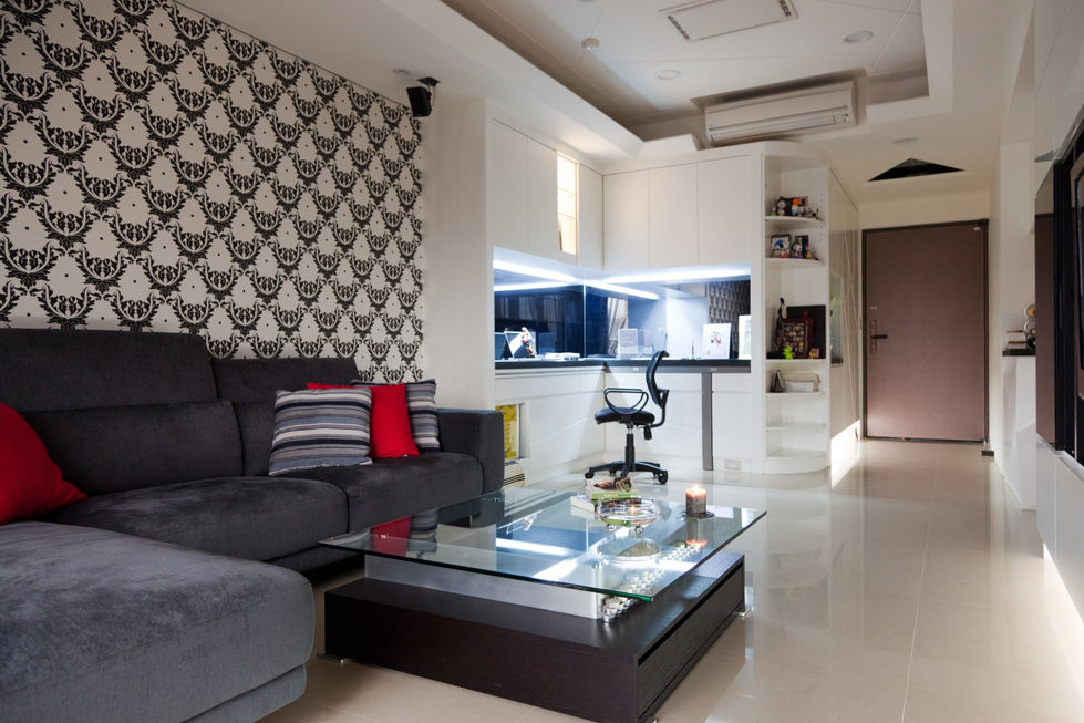 皎潔菱靜-現代設計宅-客廳2