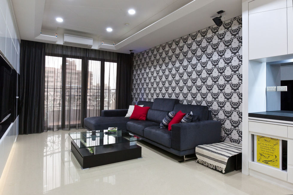 皎潔菱靜-現代設計宅-客廳3