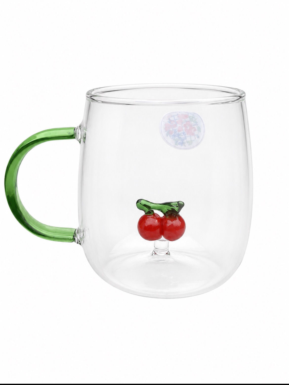 Glas mit Kirschen