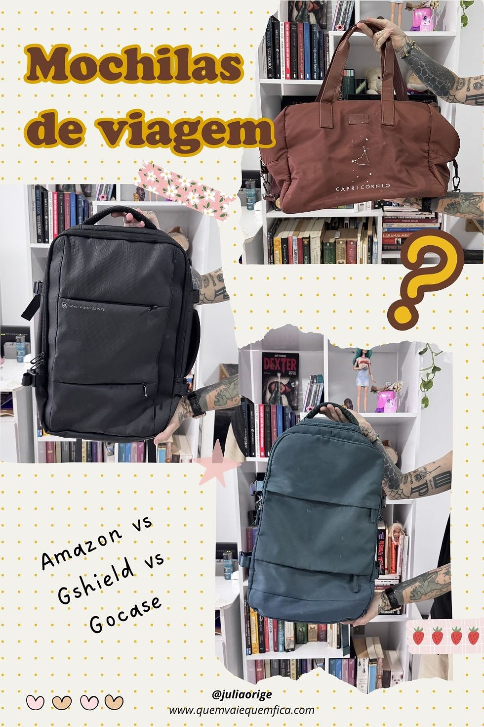 mochila de viagem