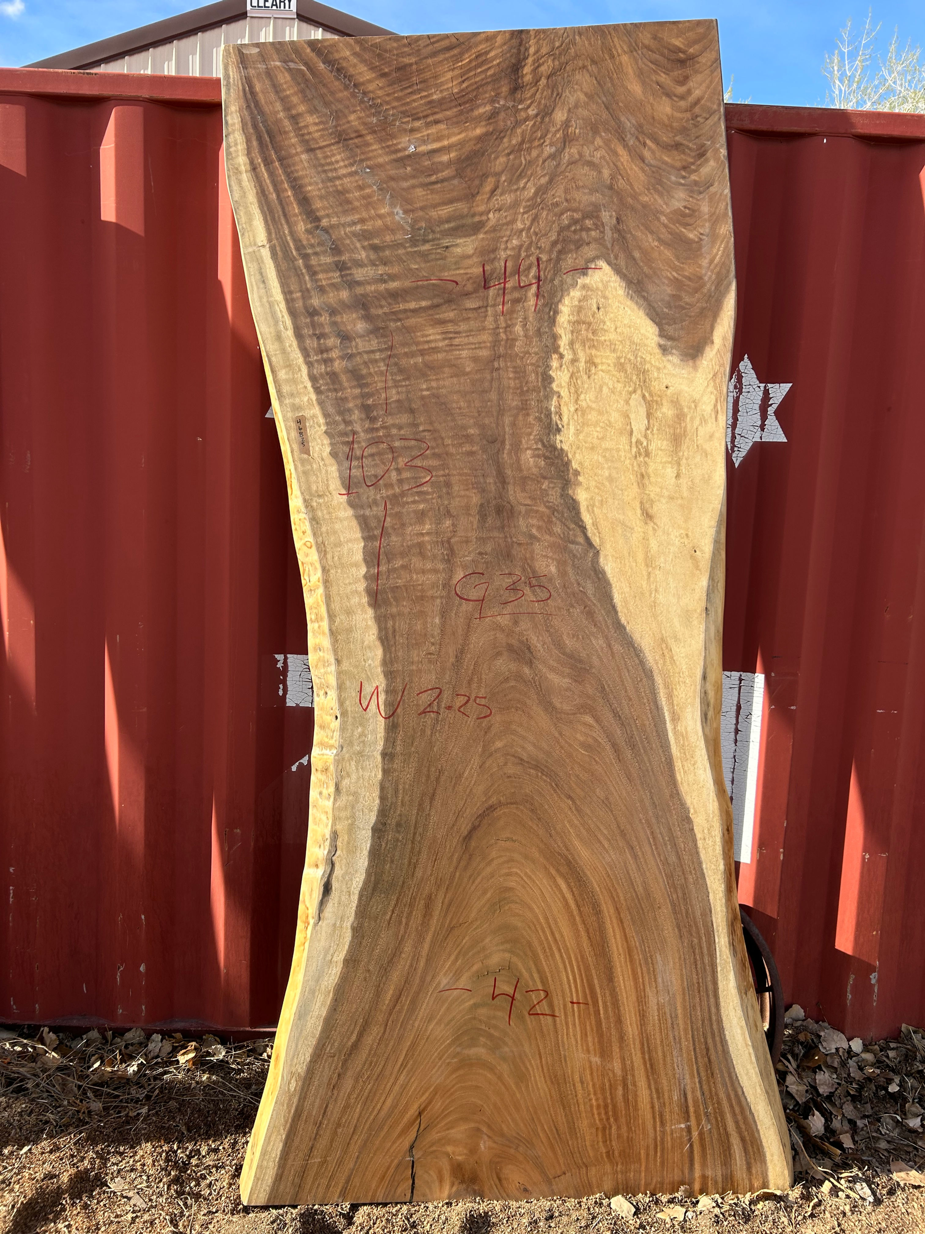 Guanacaste Slab #G35 (103” x 44” x 2.25”)