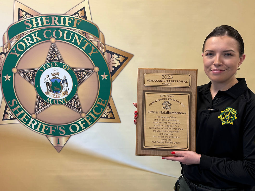 Ellis Mattison was named York County Jail Corrections Officer of the year in ceremonies March 6.