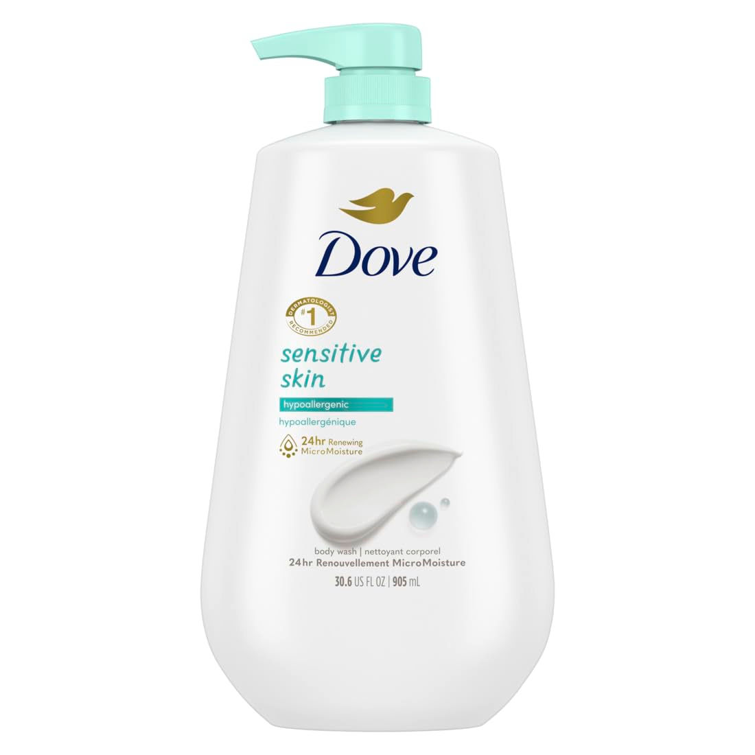 Dove Body Wash with Pump Sensitive Skin Hypoallergenic