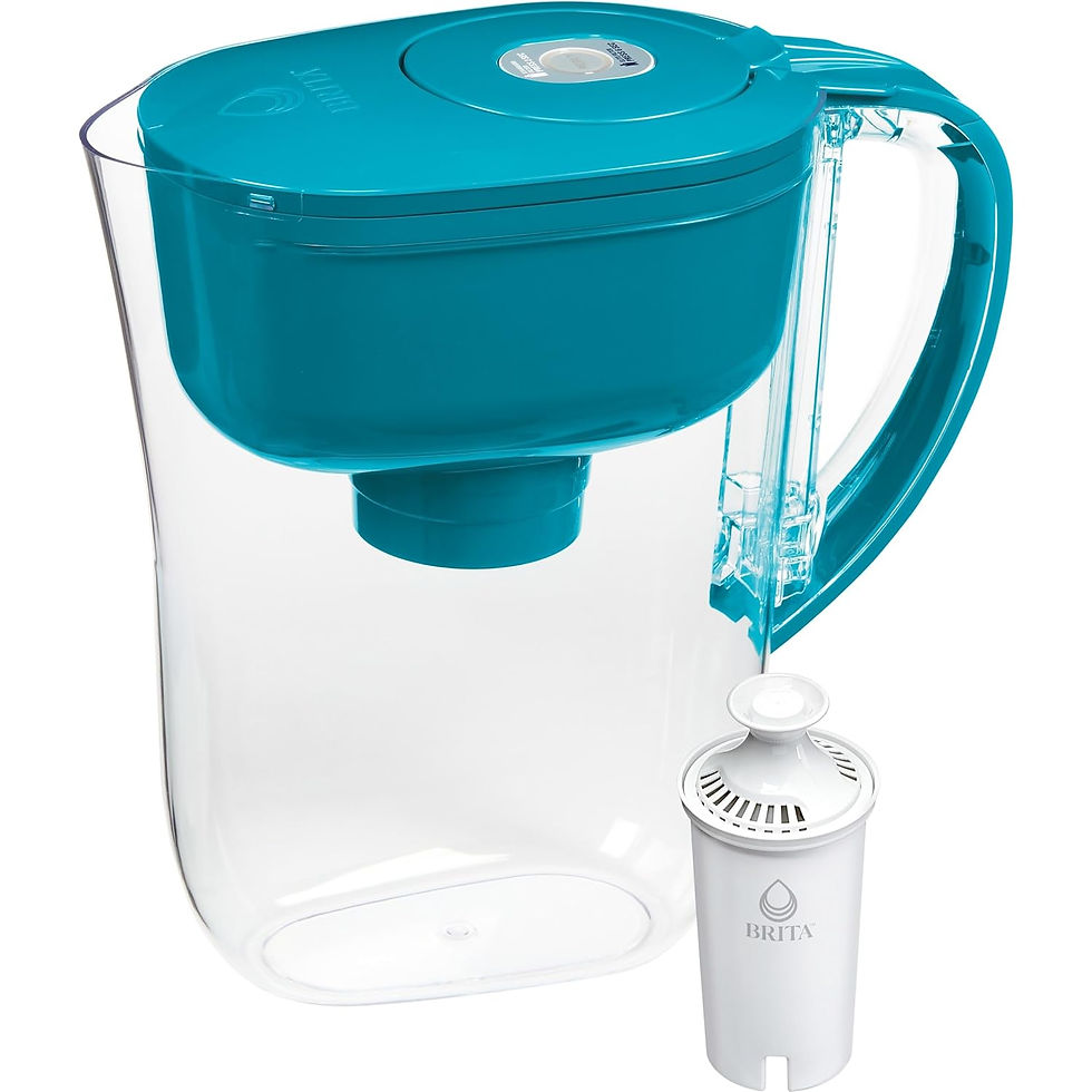 Brita Metro Water Filter Pitcher, BPA-Free Water Pitcher,Turquoise