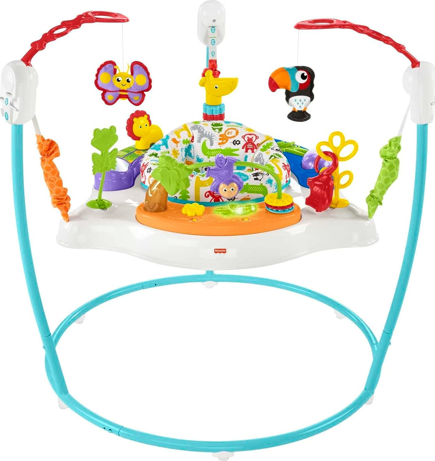 Fisher-Price Baby Bouncer Animal Activity Jumperoo With Music Lights Sounds