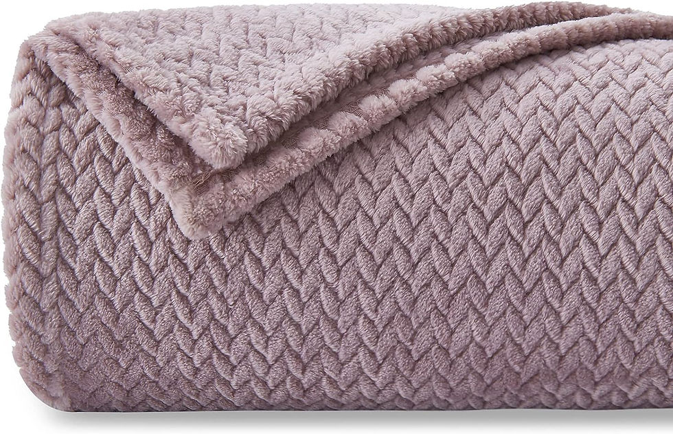 NEWCOSPLAY Super Soft Throw Blanket Light Purple,(50x60)