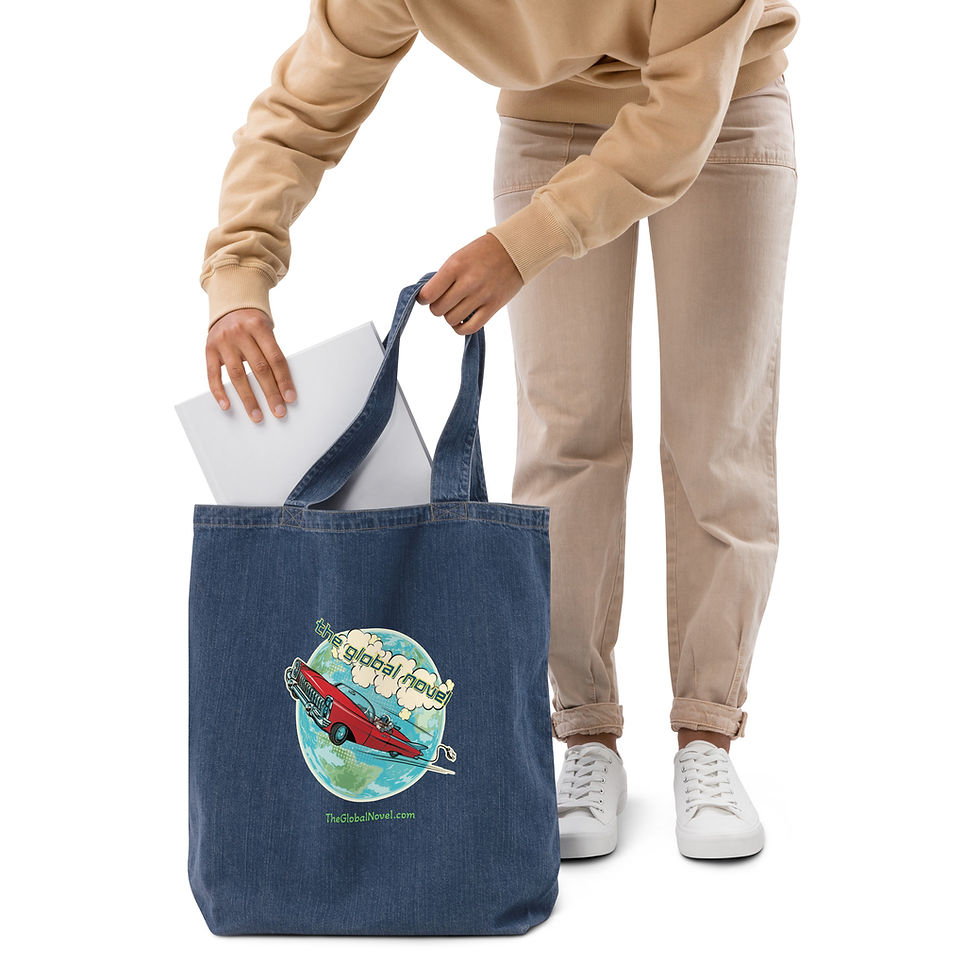 Thumbnail: Organic denim tote bag