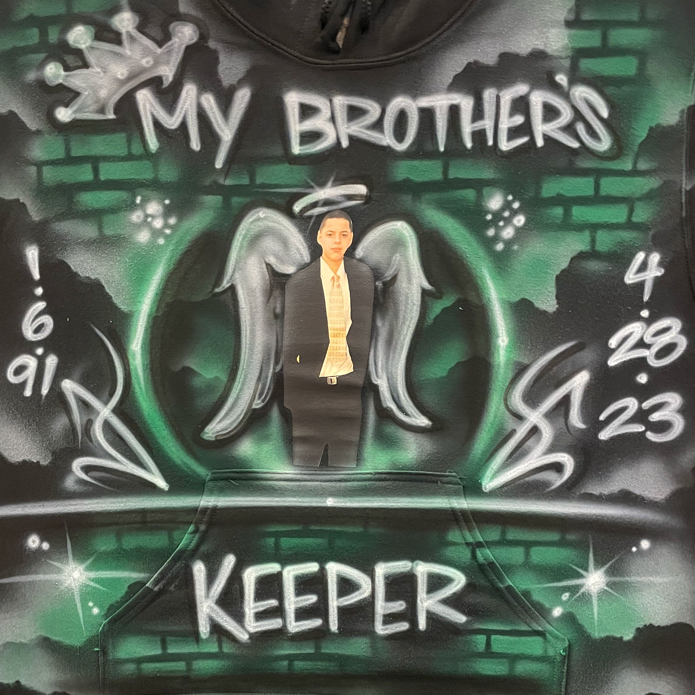 My Brother's Keeper Memorial Airbrush Design