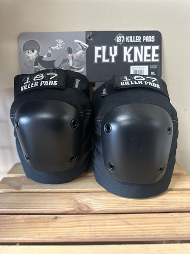 187 Fly Black Knee Pads | Five Stride Skate Shop Brooklyn
