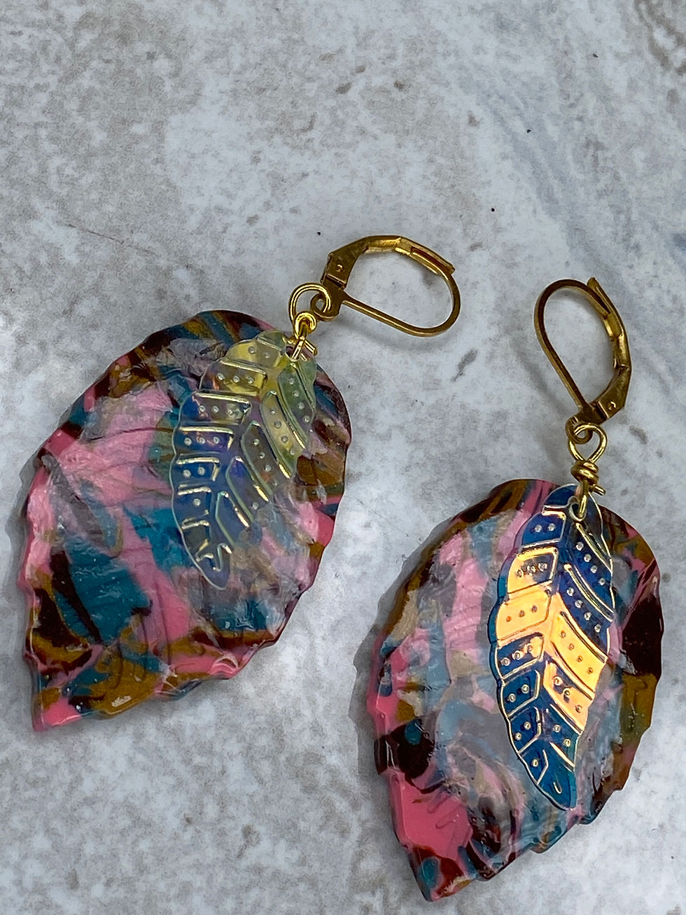 Thumbnail: Pink & Turquoise Leaf