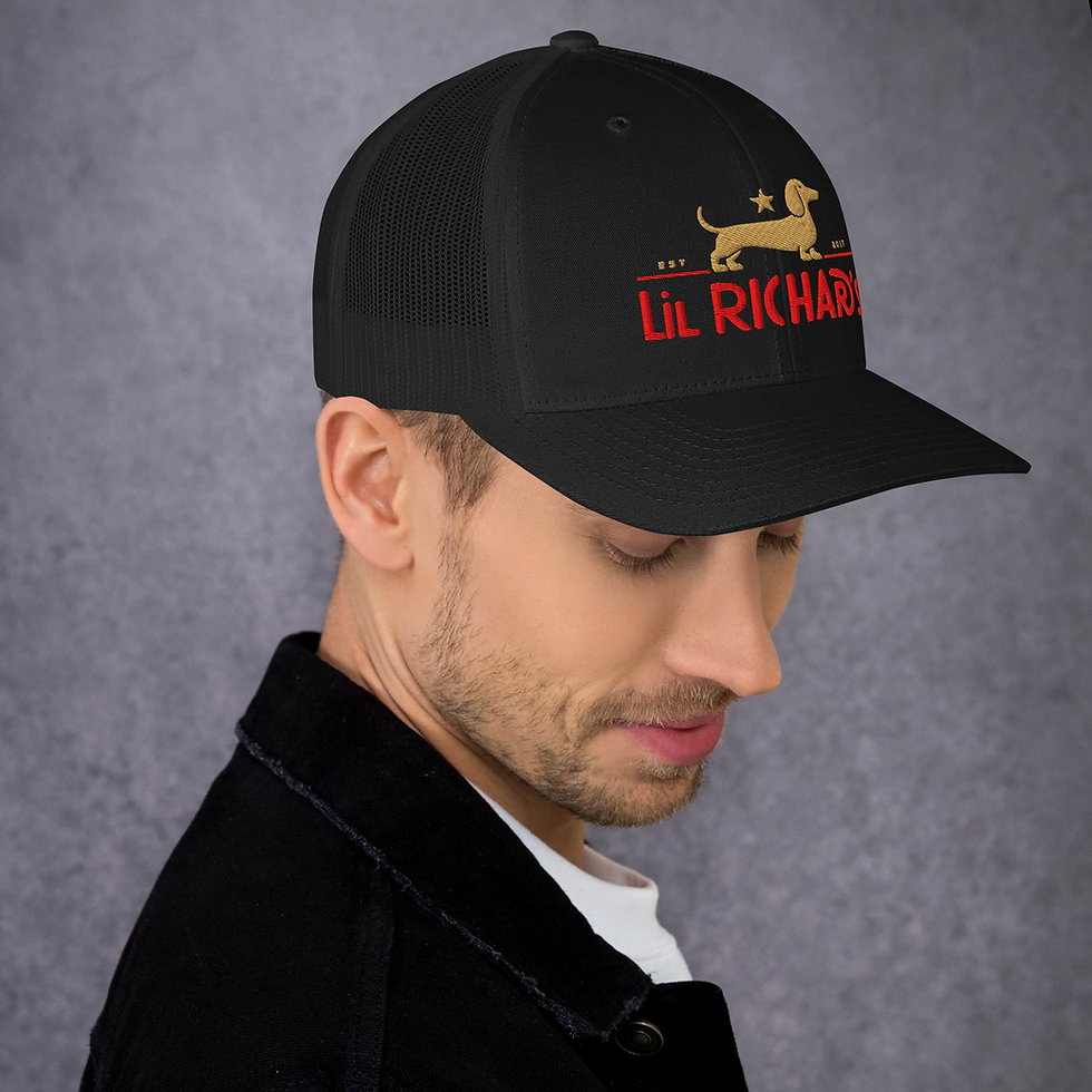 Thumbnail: LiL Richards Trucker Cap – “Slingin’ Sausage Since Sunrise”
