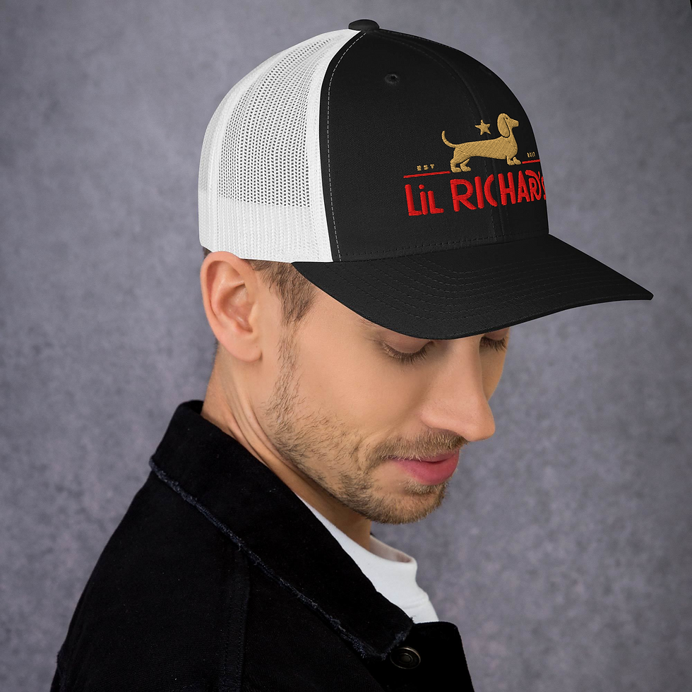 Thumbnail: LiL Richards Trucker Cap – “Slingin’ Sausage Since Sunrise”