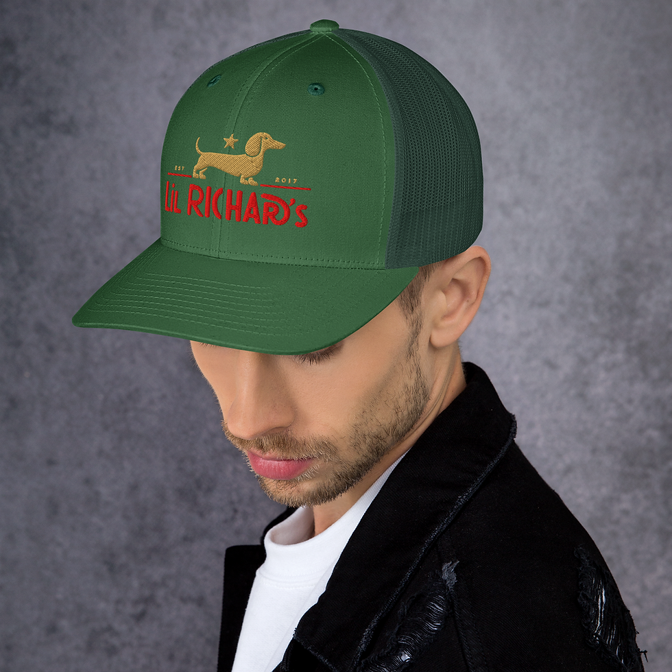 Thumbnail: LiL Richards Trucker Cap – “Slingin’ Sausage Since Sunrise”