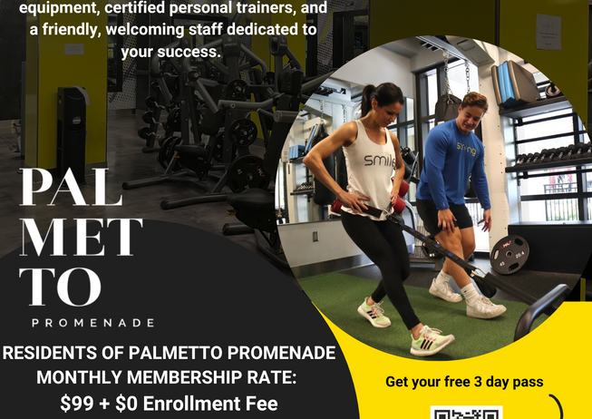 Purlife Fitness Center promotional flyer