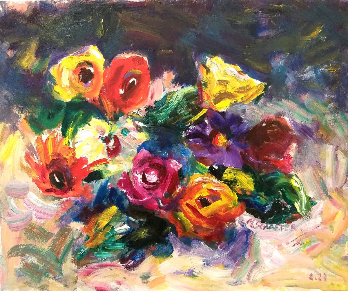 Ramo de flôres - 60x50 cm