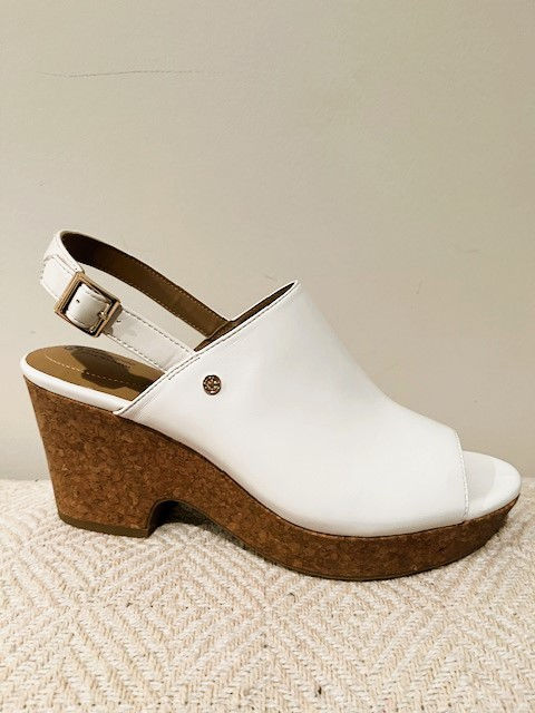 White Wedge Sandals