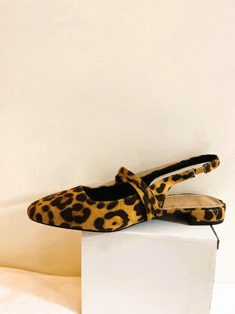 Leopard Slingback Flats