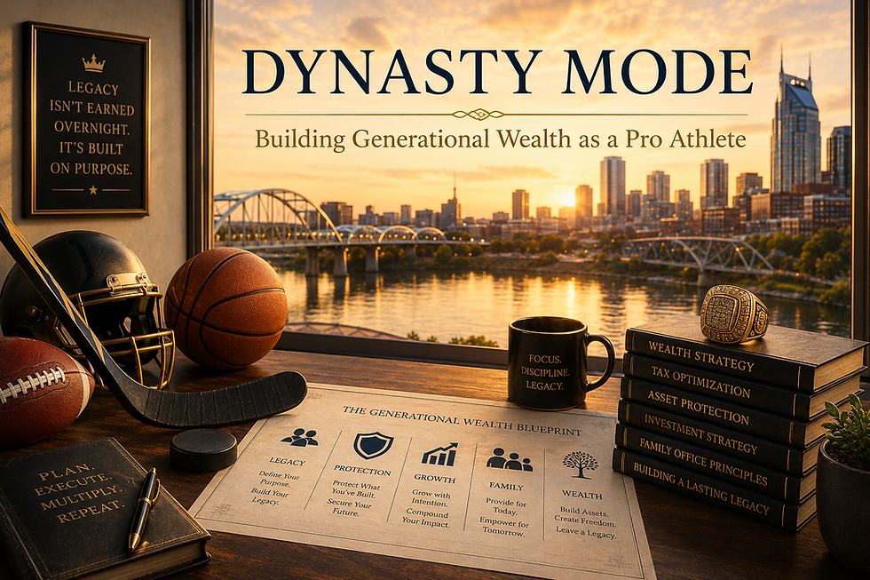 Professional athlete wealth management guide — building generational wealth through disciplined investing for NFL and NHL players