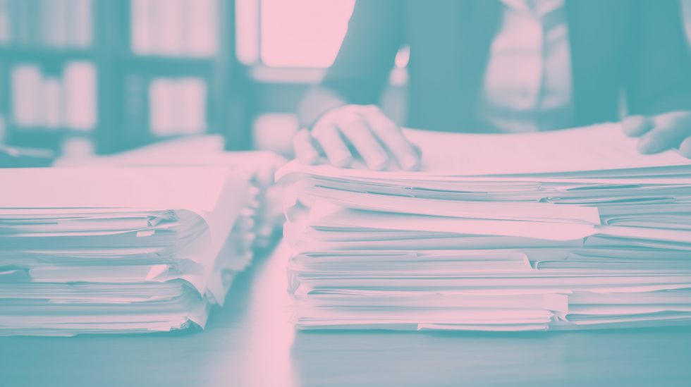 Stacked Office Papers